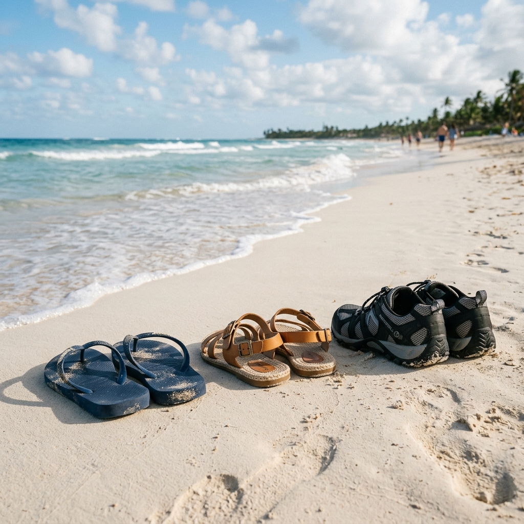 Flip flops and beach sandals