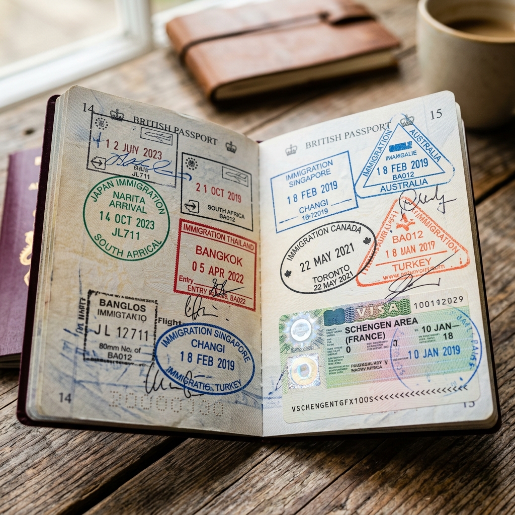 Passport Entry Stamps